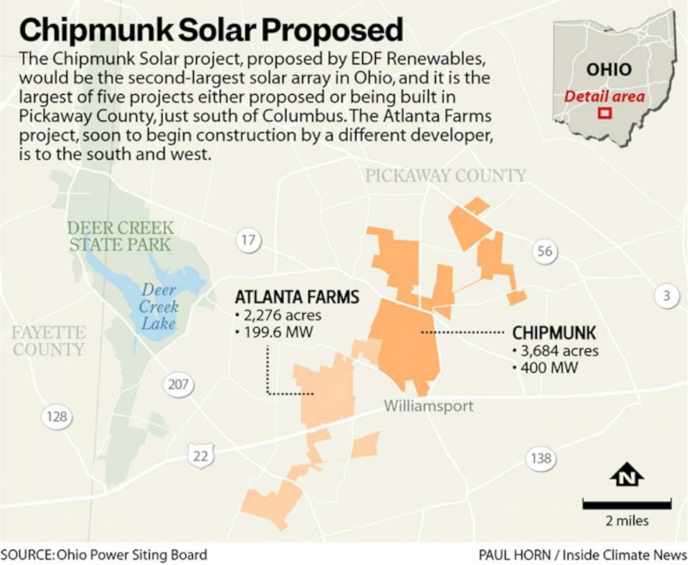 PHOTO: The Chipmunk Solar project proposed by EDF Renewables.