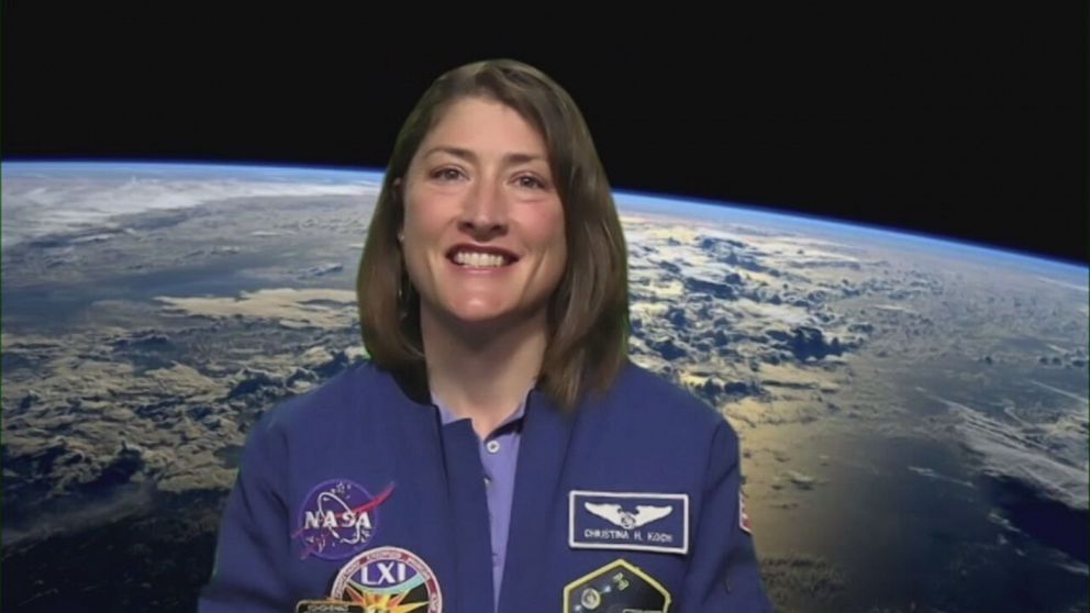 PHOTO: Astronaut Christina Koch talks to ABC News about her work in space. She believes it will inspire the next generation of astronauts.  