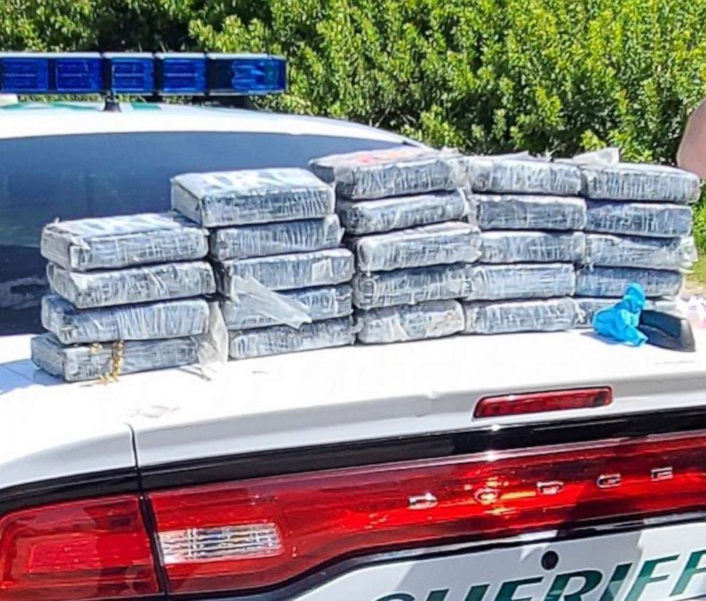 PHOTO: Defenders from the 45th Security Forces Squadron seize nearly 30 kilograms of cocaine that washed ashore on a Cape Canaveral Space Force Station, Florida, beach, May 19, 2021. 