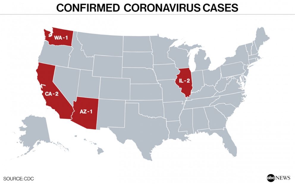 Confirmed U.S. Coronavirus Cases