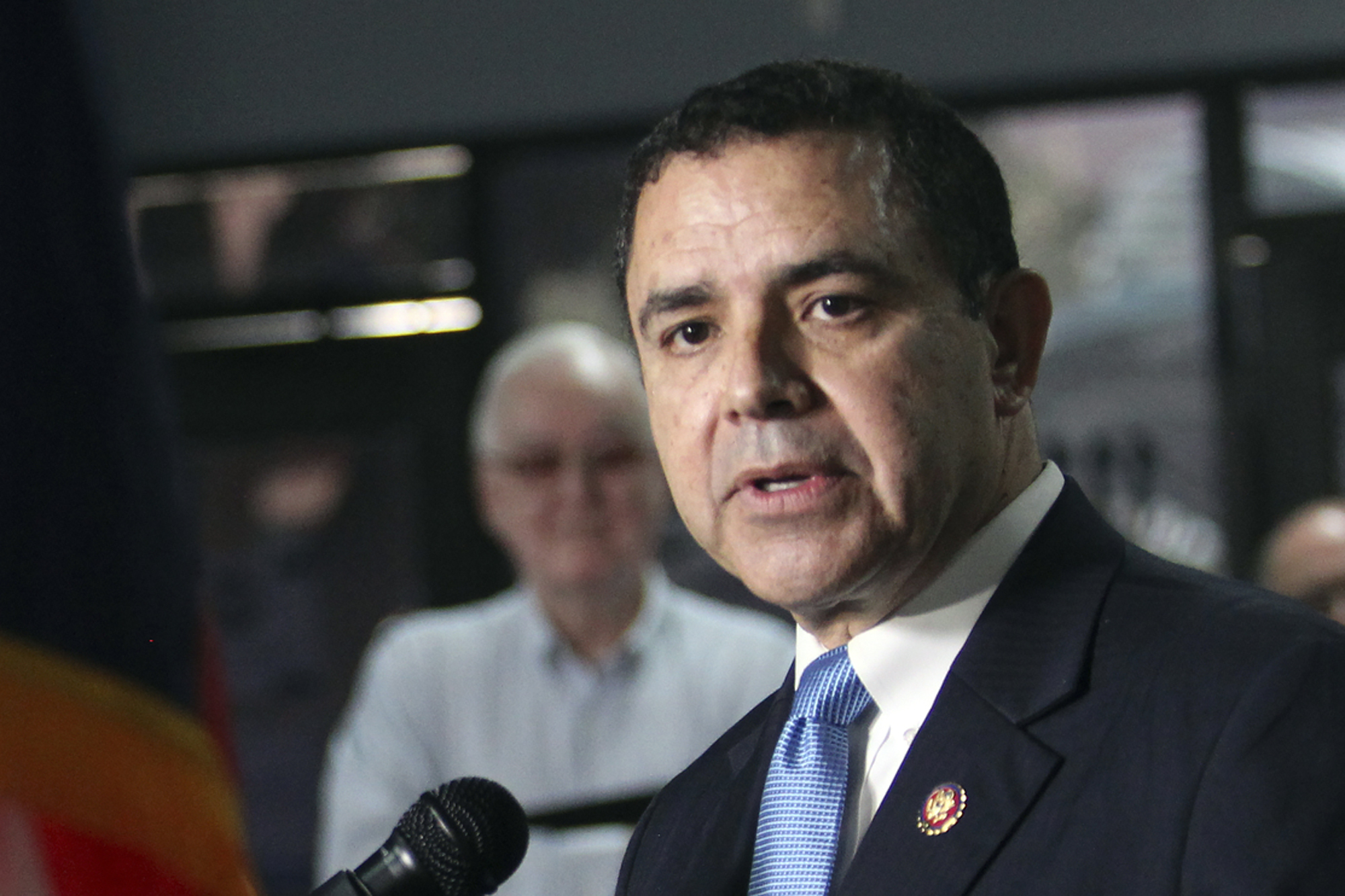 PHOTO: Rep. Henry Cuellar speaks during a press conference at the southern border at the Humanitarian Respite Center, July 19, 2019, in McAllen, Texas. 