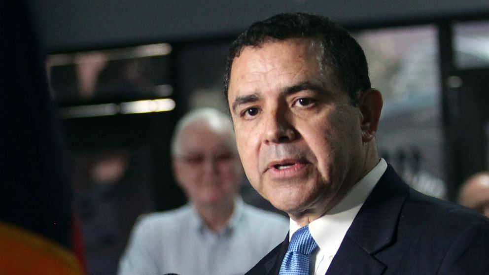 PHOTO: Rep. Henry Cuellar speaks during a press conference at the southern border at the Humanitarian Respite Center, July 19, 2019, in McAllen, Texas. 