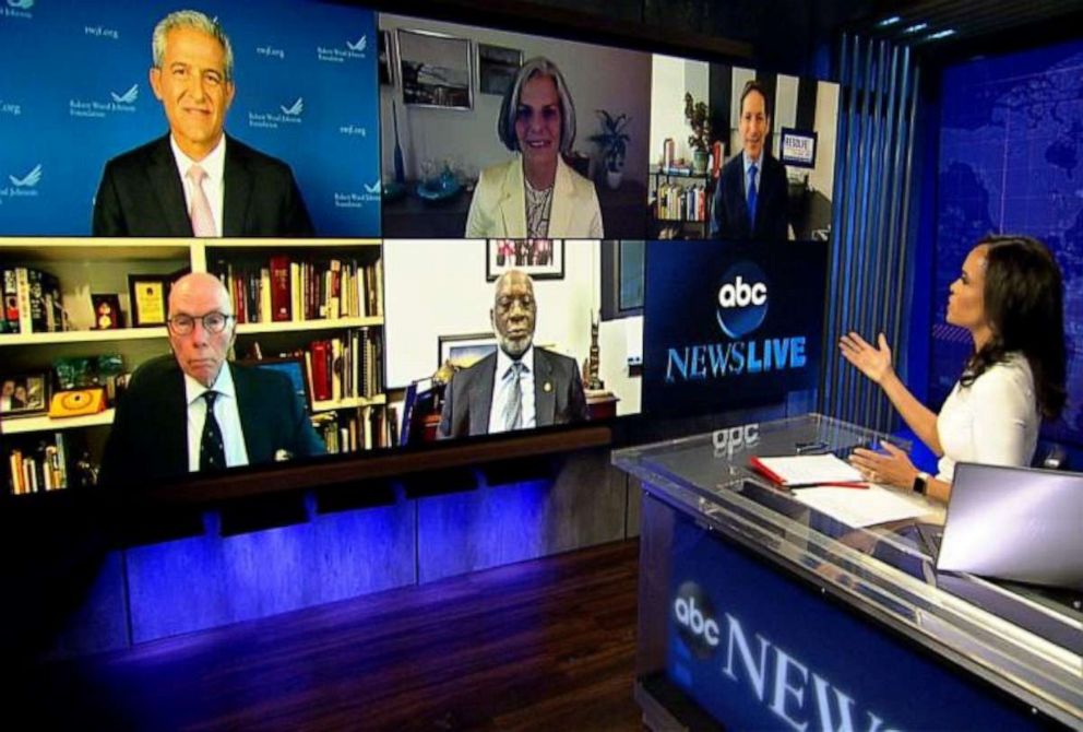 PHOTO: ABC News' Linsey Davis speaks to five former directors of the Centers for Disease Control and Prevention about the U.S. response to the COVID-19 pandemic. 