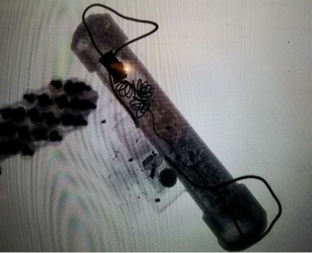 PHOTOGRAPH: An x-ray of the explosive device that was intersected en route to forming President Obamas residence in Washington, ON Oct. 24, 2018,