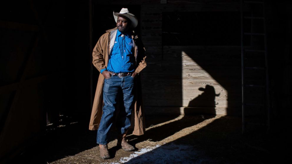 PHOTO: A cowboy named Jessie poses for a portrait at his barn near Cleveland, Miss.
