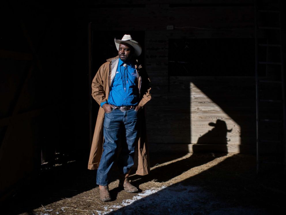 PHOTO: A cowboy named Jessie poses for a portrait at his barn near Cleveland, Miss.