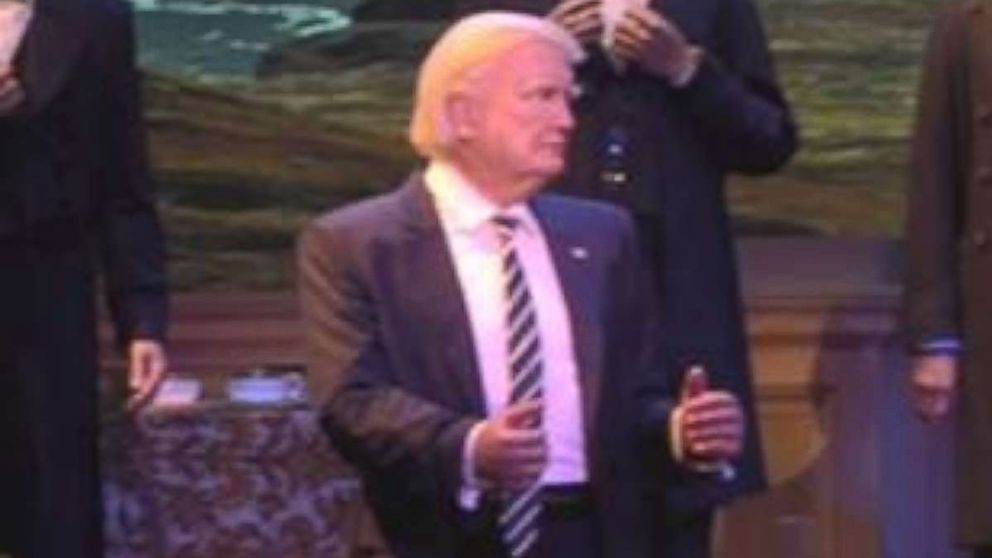 PHOTO: Walt Disney Parks & Resorts shows a preview of its new audio-animatronic figure of President Trump.