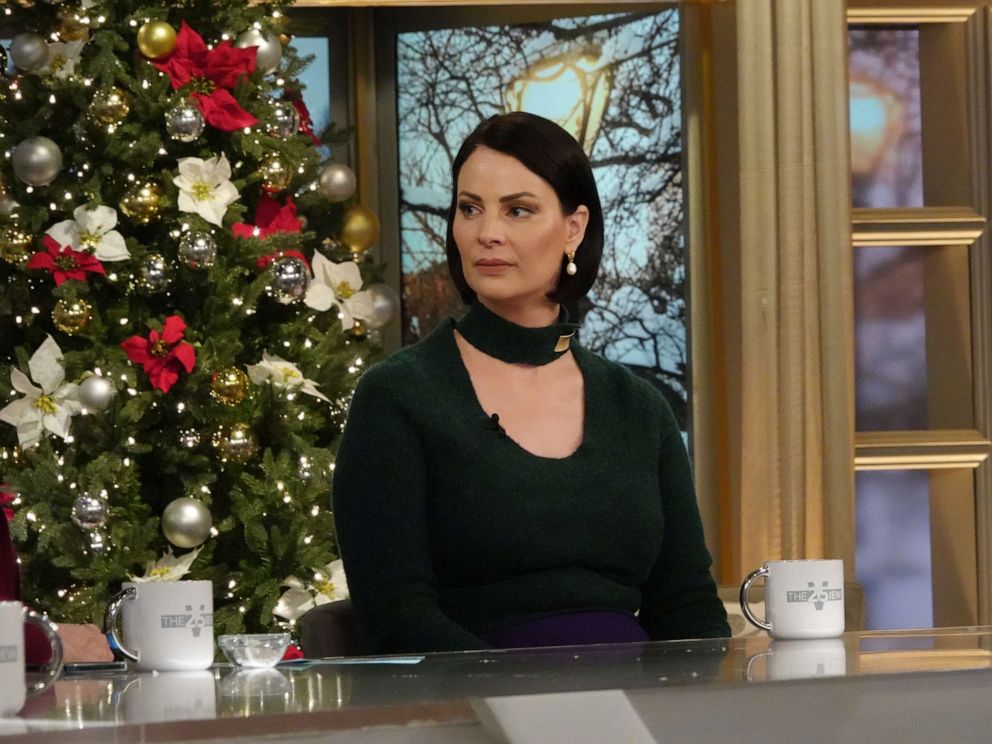 PHOTO: Alleged Jeffrey Epstein victim Sarah Ransome joins "The View" on Tuesday, Dec. 7, 2021.