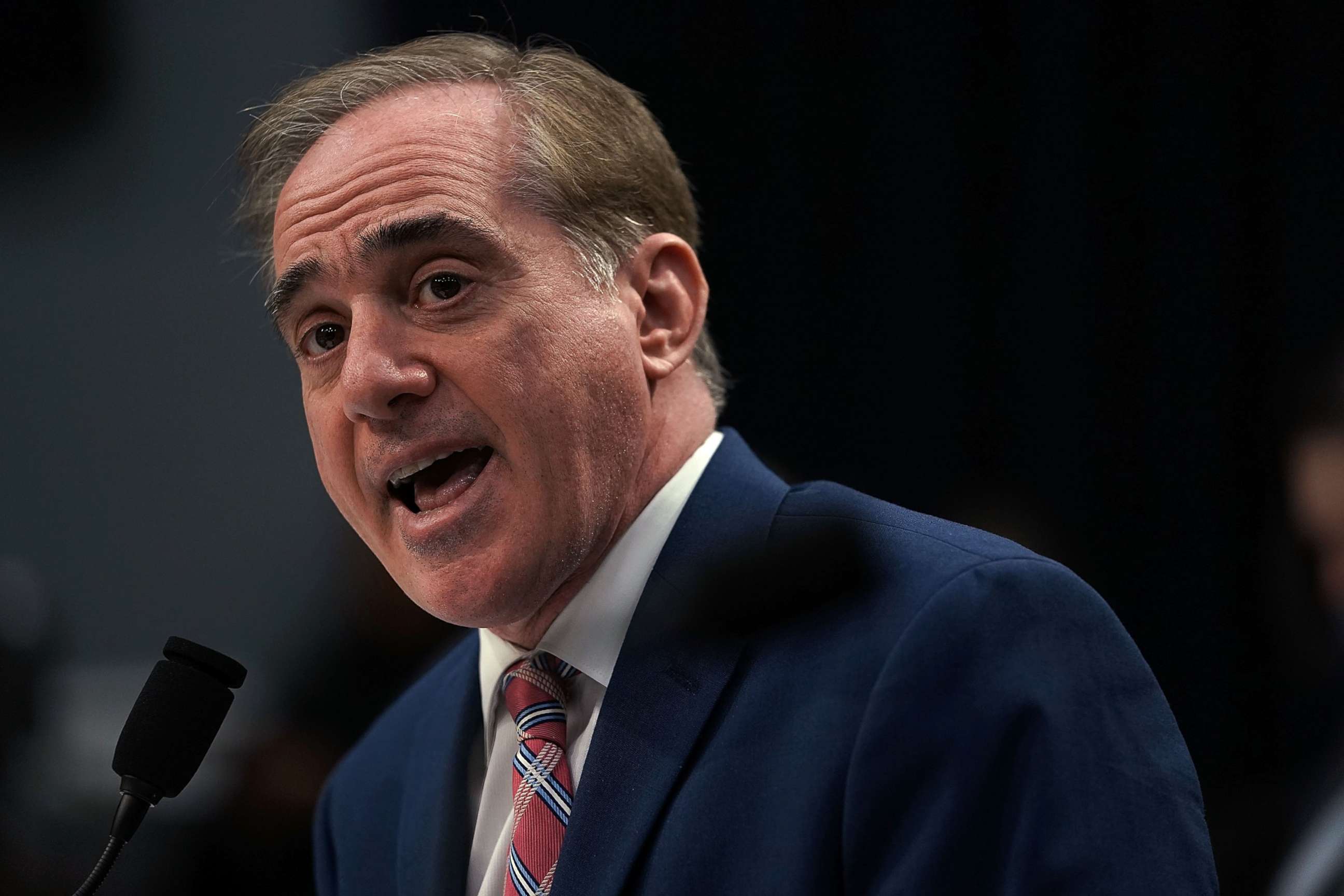 PHOTO: Secretary of Veterans Affairs David Shulkin testifies during a hearing before the Military Construction, Veterans Affairs, and Related Agencies Subcommittee of House Appropriations Committee March 15, 2018 on Capitol Hill in Washington.
