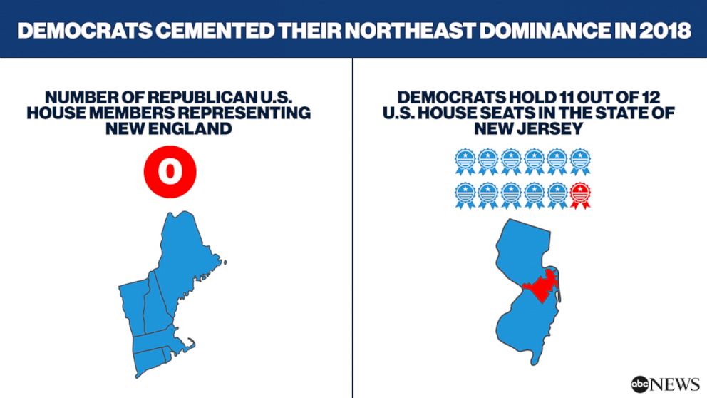 PHOTO: Democrats Cemented Northeast Dominance 2018