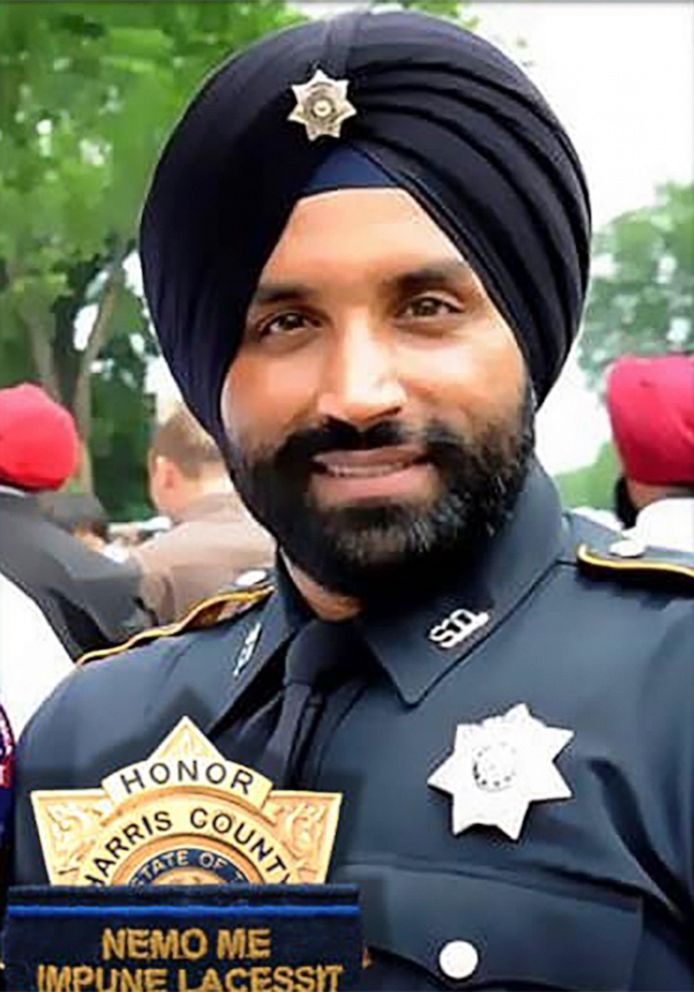 PHOTO: This photo provided by Harris County Sheriff's office shows Deputy Sandeep Dhaliwal. Dhaliwal was shot and killed while making a traffic stop Friday, Sept. 27, 2019 near Houston.