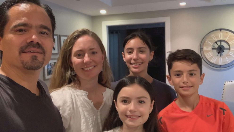 PHOTO: Leoncio and Amy Dominguez with their children, Mariana (back), Josue and Sofia (front). The family attended camp at Bearfoot Republic this past summer. 