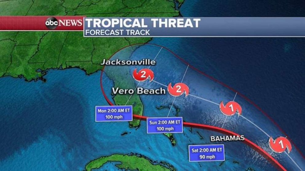 Dorian Sets Sights On Florida Tropical Storm Erin Develops Abc News 5112