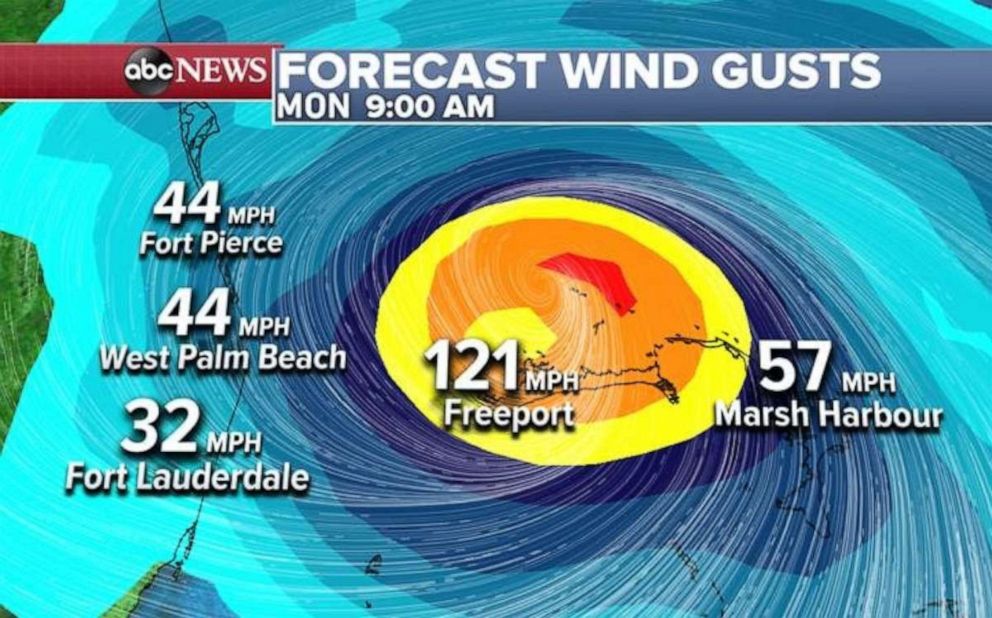 PHOTO: Gusts of wind are expected to reach the three-digit mark as the storm heads towards the west.