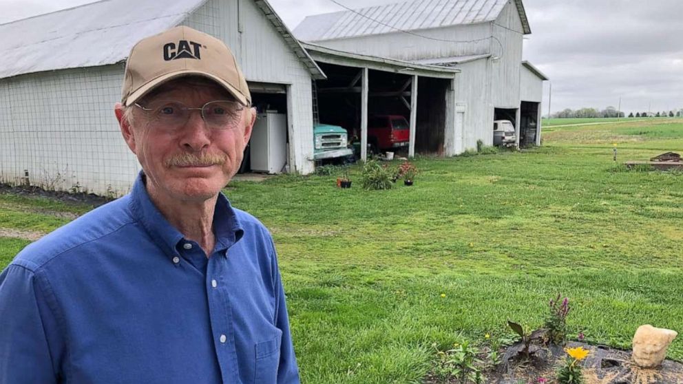 PHOTO: Doug Steck at his family’s farm near Williamsport, Ohio. His family has agreed a lease to allow development of some of the property for solar power.