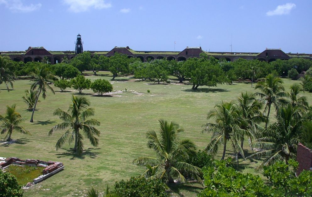Photo: The historic parade ground at Fort Jefferson in Dry Tortugas National Park, 70 miles west of Key West, Florida.