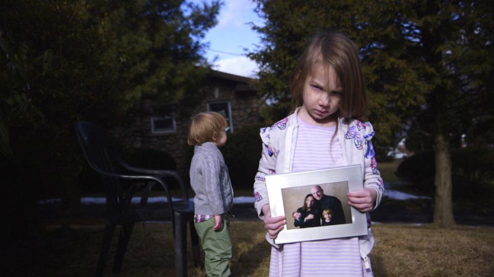 PHOTO: Elsie Addison, 4, lost her father, Martin, to Covid before the vaccines were available. 
