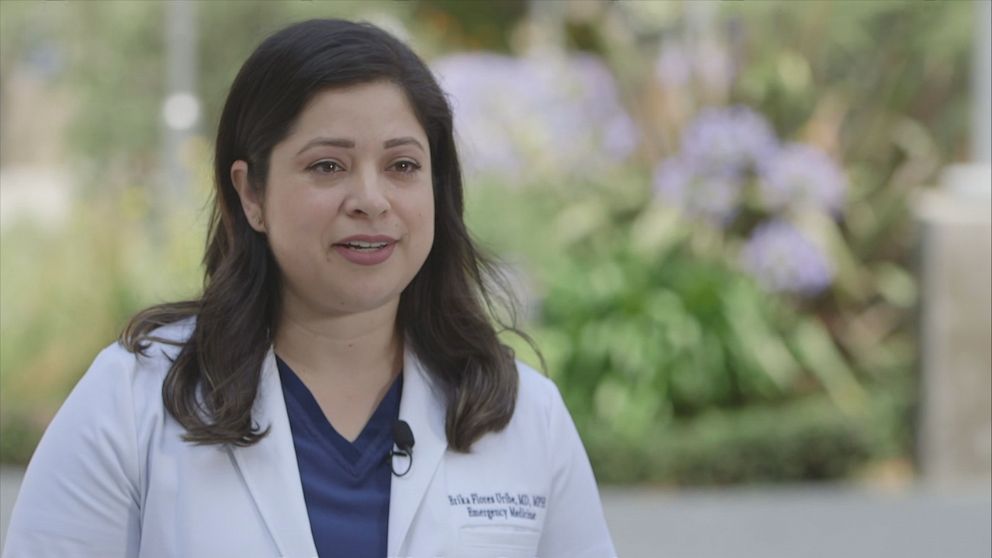 PHOTO: Dr. Erika Flores Uribe is an emergency physician at Los Angeles County USC Medical Center. She grew up in Los Angeles. 
