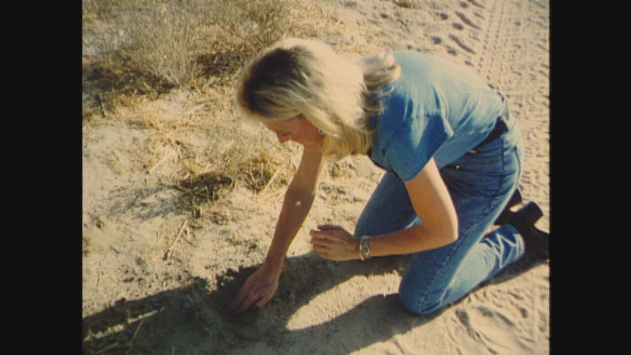 PHOTO: Erin Brockovich out in the field at an unknown date.