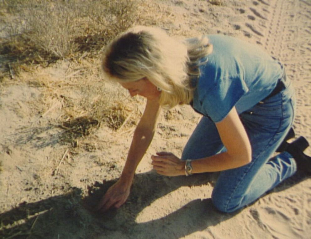 PHOTO: Erin Brockovich out in the field at an unknown date.