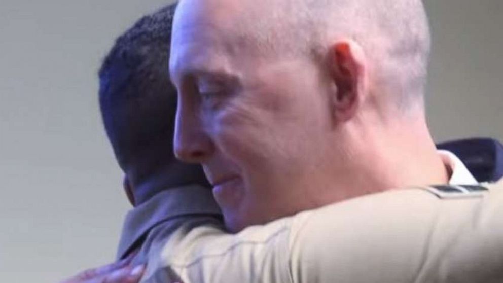 PHOTO: FBI Special Agent Troy Sowers got a special surprise visit from a man he rescued more than two decades ago.