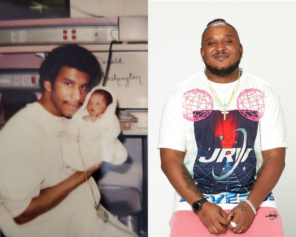 PHOTO: Samuel Fields pictured alongside a 2021 photo of his son Samuel Fields Jr.