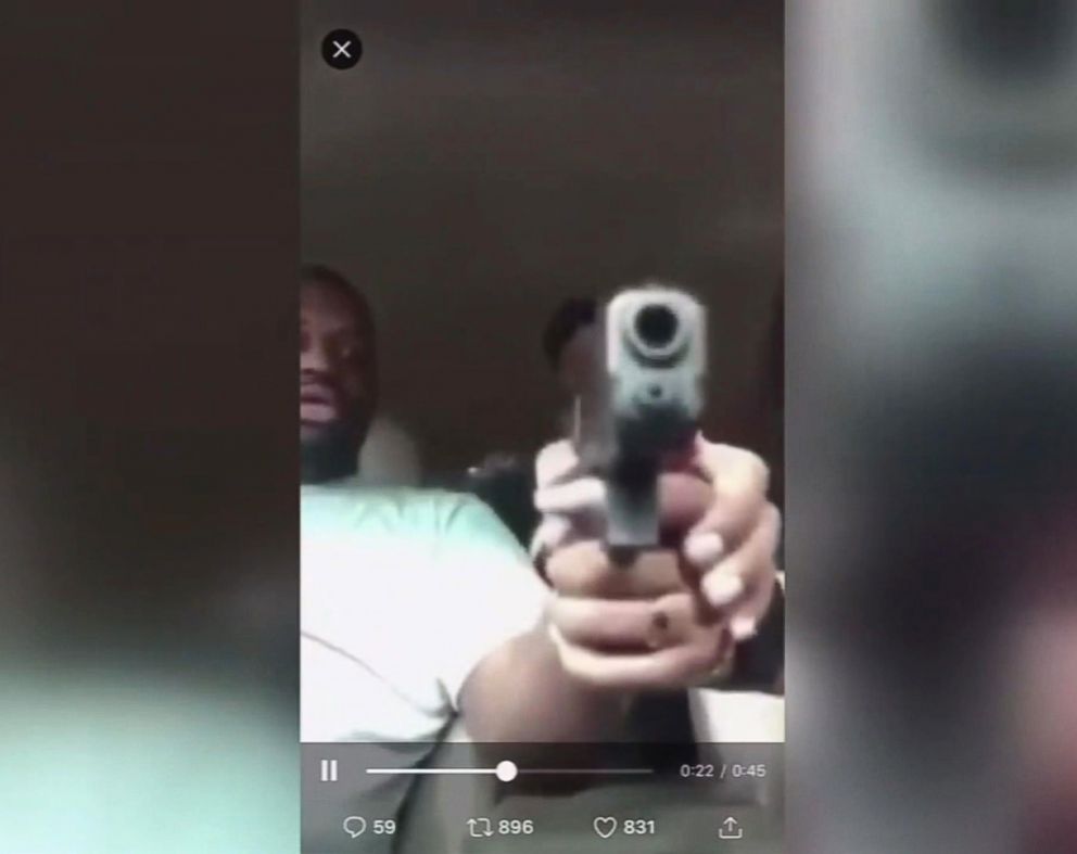 PHOTO: A Facebook Live video shows the moment a man was shot in the head on Easter, April 1, 2018, in Houston, Texas. 