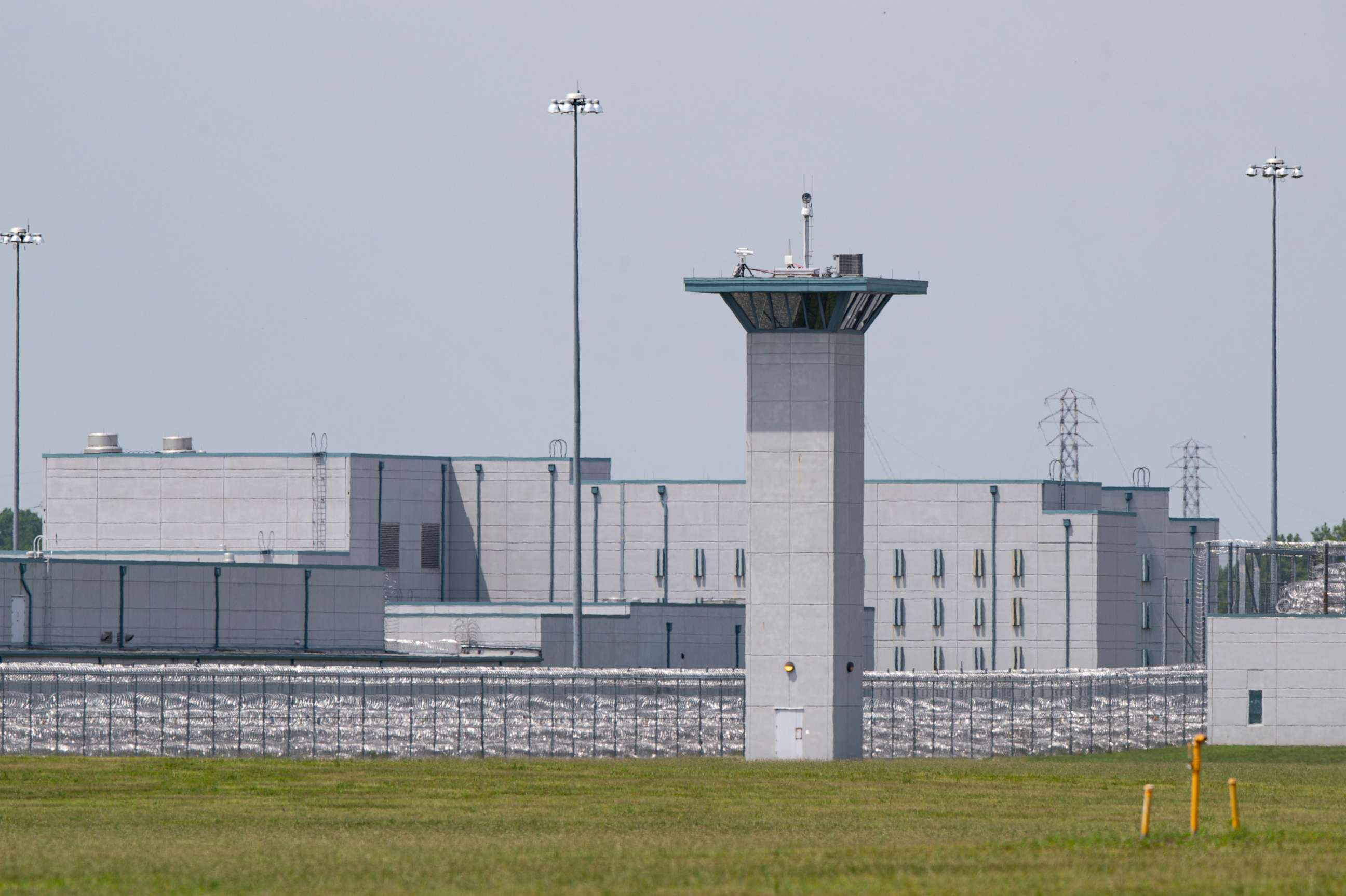 PHOTO: The entrance to the federal prison in Terre Haute, Ind., is seen Wednesday, July 15, 2020. Wesley Ira Purkey, convicted of a gruesome 1998 kidnapping and killing, is scheduled to be executed Wednesday evening at the prison.