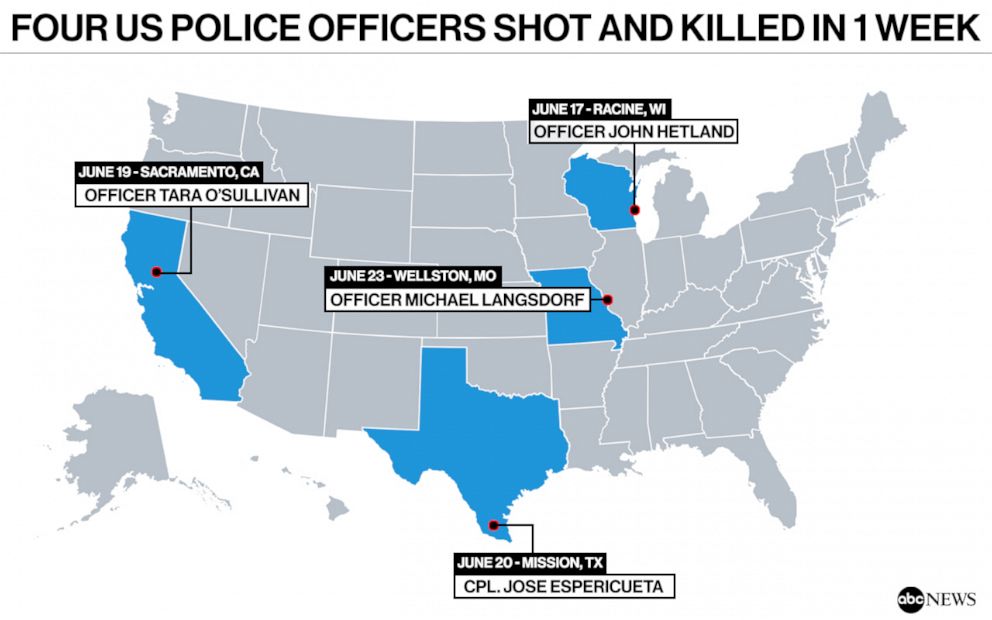 PHOTO: FOUR COPS KILLED IN 1 WEEK