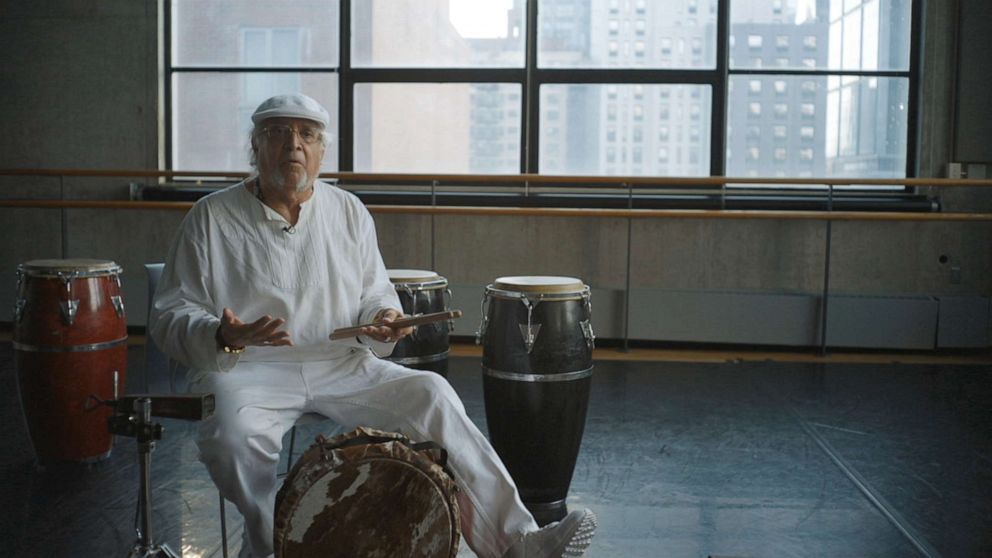 PHOTO: Jazz musician Francisco Mora Catlett speaks to ABC News about the African roots of much of today's popular music, as well as his pride in his identity. 