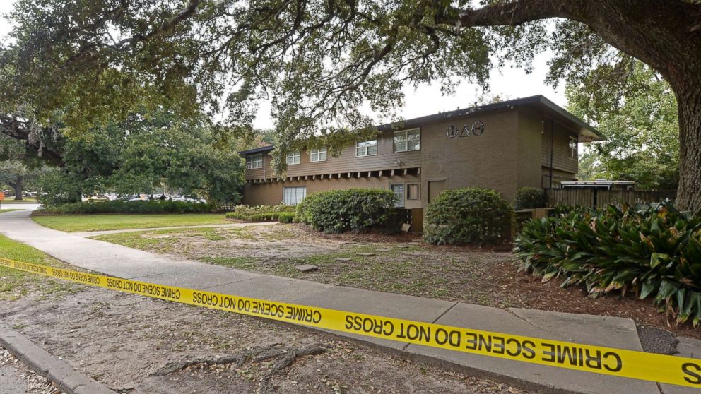 PHOTO: Louisiana State University Police are investigating a possible hazing incident at an on campus fraternity house, Phi Delta Theta, after a student was brought to the hospital overnight and later died, Sept. 14, 2017. 