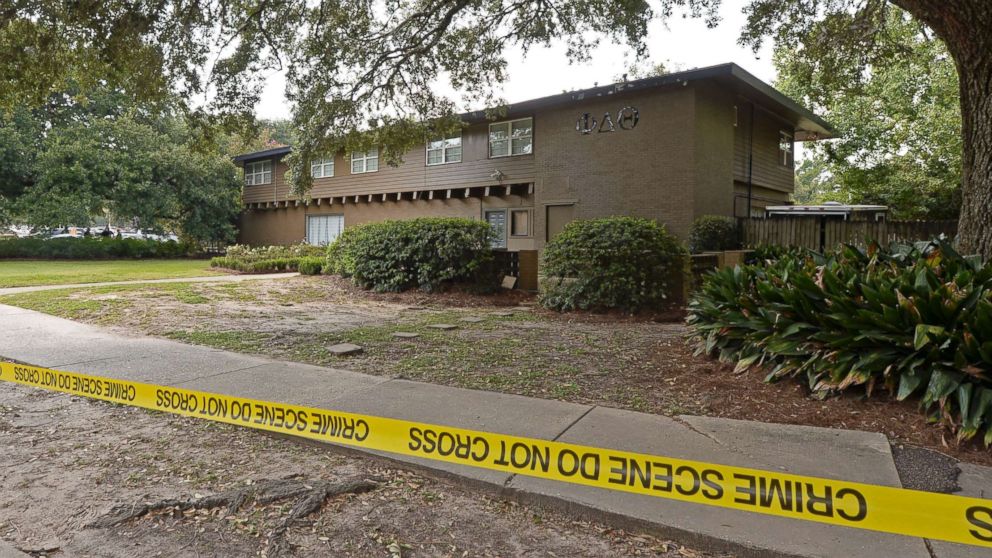 PHOTO: Louisiana State University Police are investigating a possible hazing incident at an on campus fraternity house, Phi Delta Theta, after a student was brought to the hospital overnight and later died, Sept. 14, 2017. 