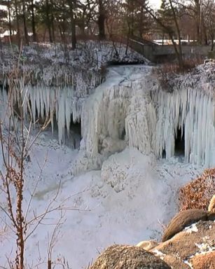 "The falls ... stay frozen most of the winter," ABC News' meteorologist said.