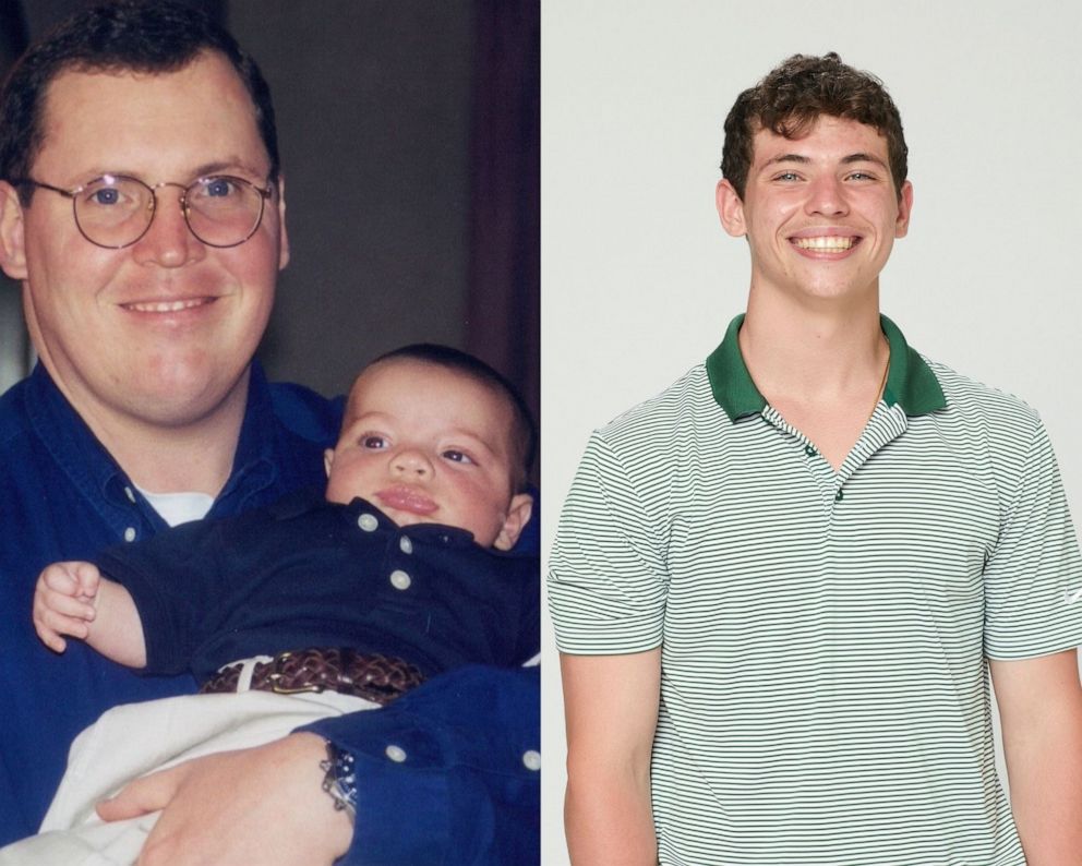 PHOTO: Donald Richard Gavagan, Jr. pictured alongside a 2021 photo of his son Connor Gavagan.