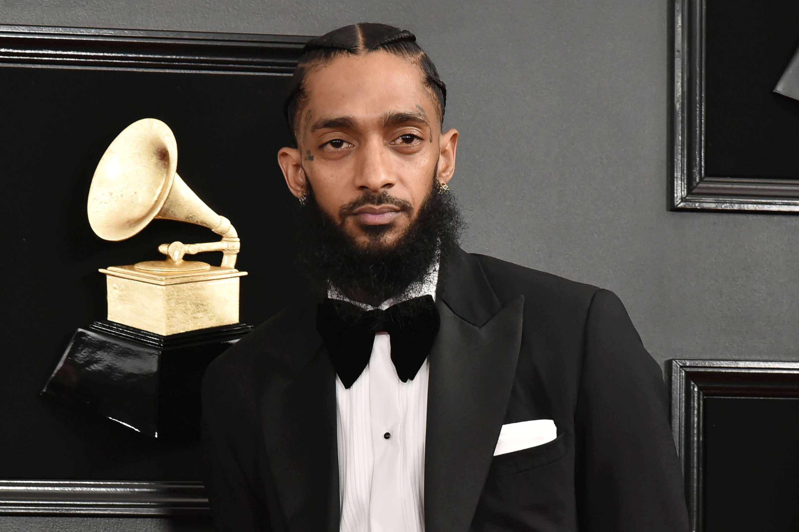 PHOTO: LOS ANGELES, CALIFORNIA - FEBRUARY 10: Nipsey Hussle attends the 61st Annual Grammy Awards at Staples Center on February 10, 2019 in Los Angeles, California. 
