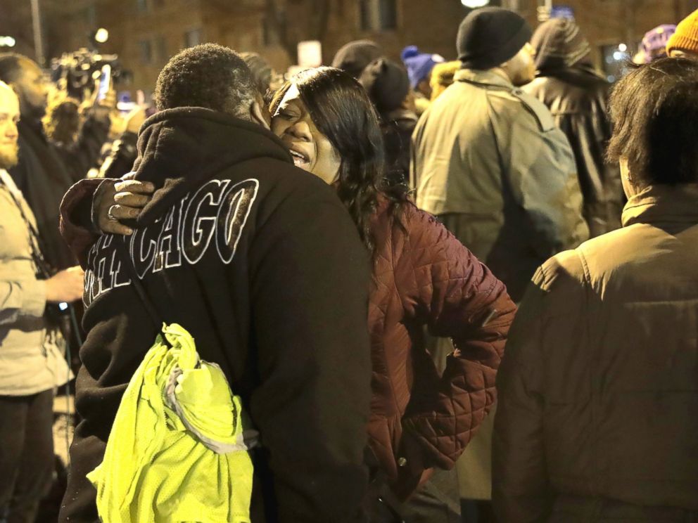 PHOTO: A vigil is held in the Park Manor neighorhood to honor 11-year-old Takiya Holmes who died today after being shot in the head by a stray bullet last Saturday, on Feb. 14, 2017, in Chicago.