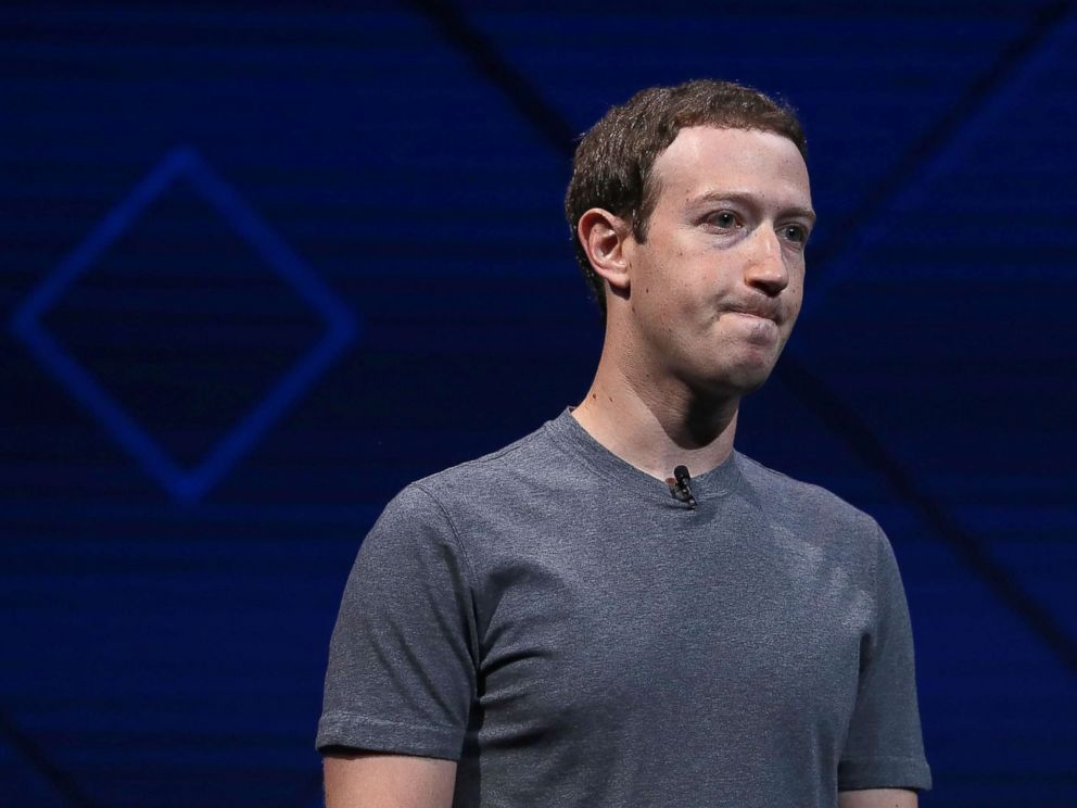 PHOTO: Facebook CEO Mark Zuckerberg delivers the keynote address at Facebooks F8 Developer Conference, on April 18, 2017 at McEnery Convention Center in San Jose, Calif.
