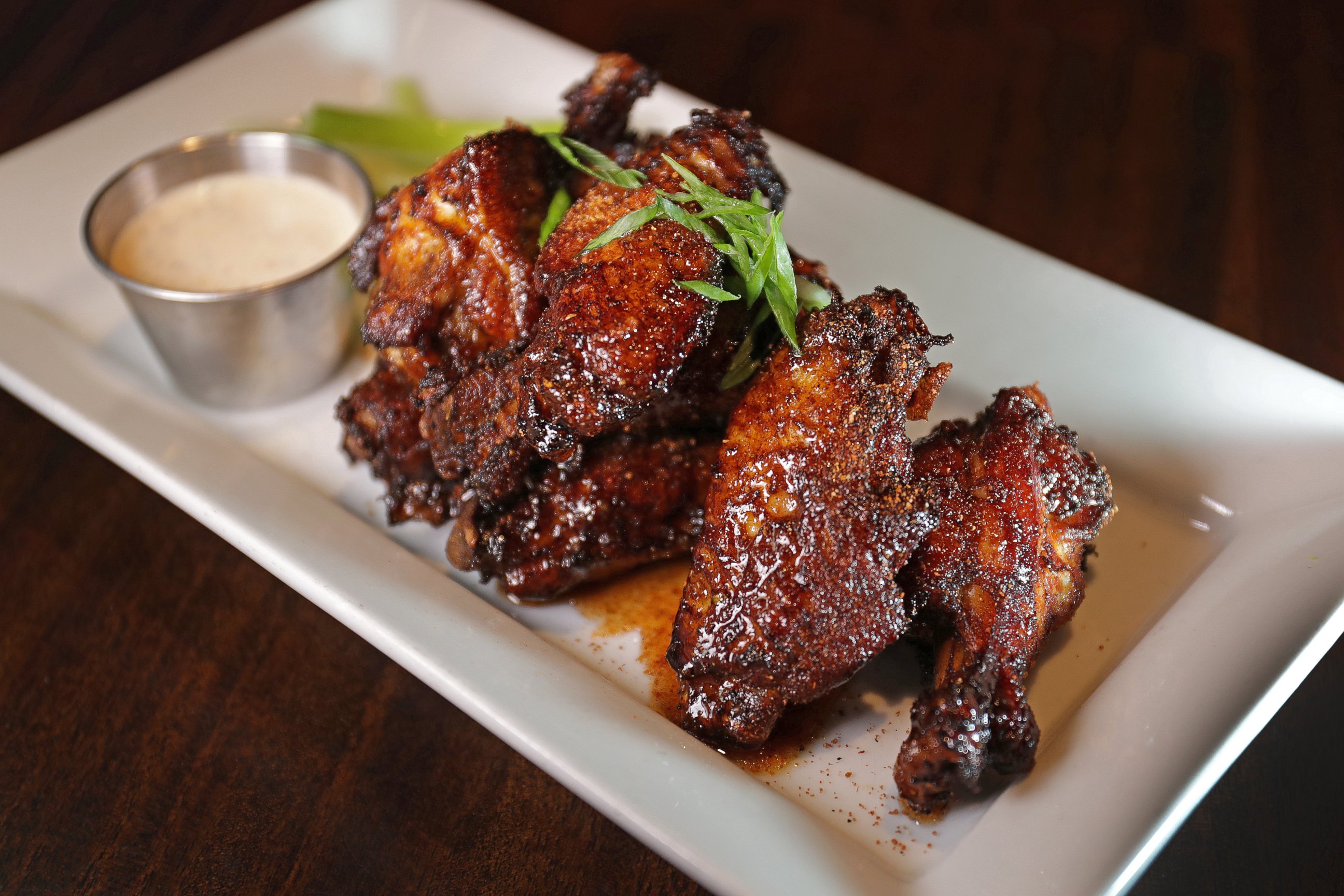 PHOTO: "Dirty" Chicken Wings pictured at Tempo Restaurant in Waltham, MA. 