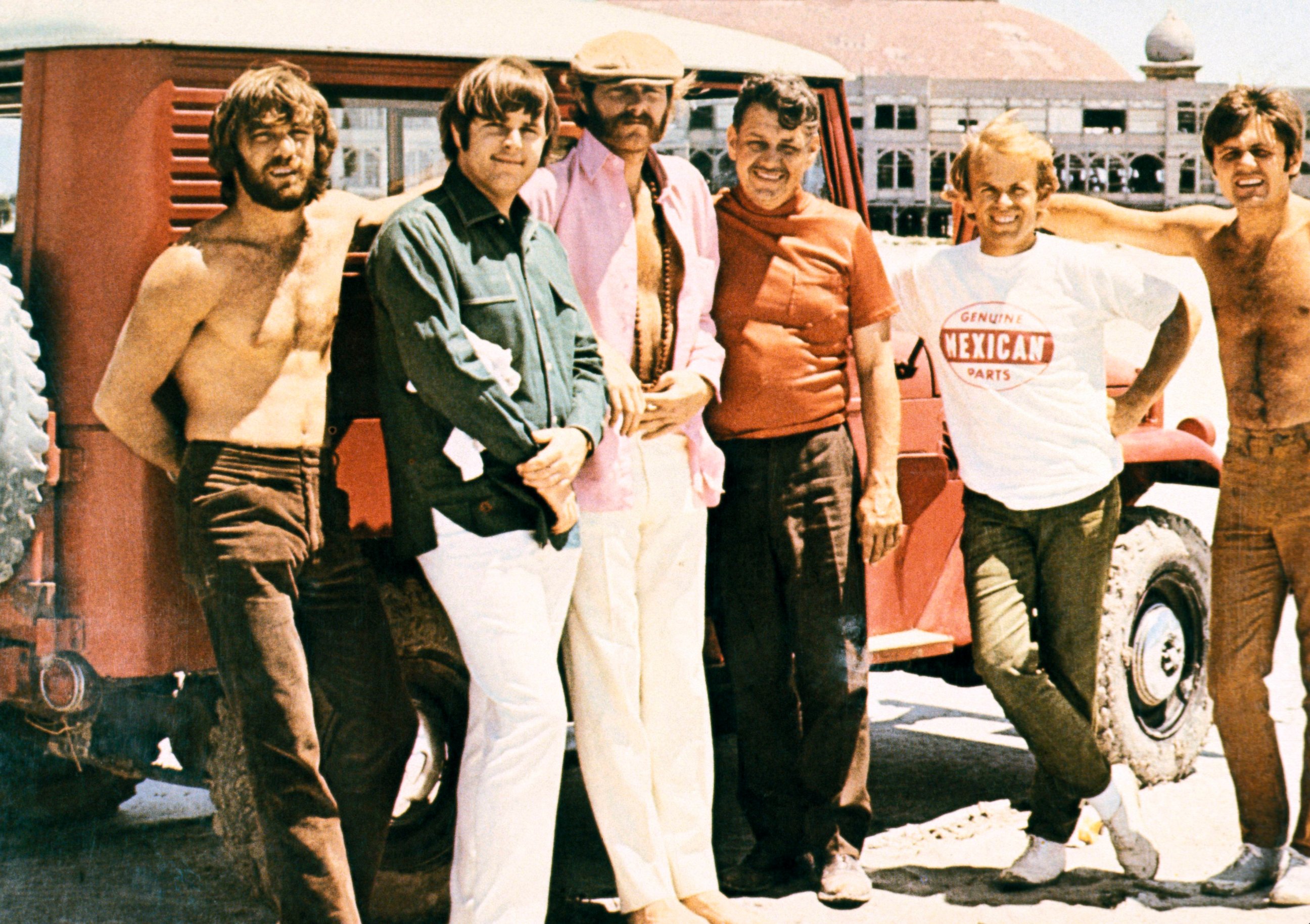 PHOTO: Murray Wilson and the Beach Boys, from left, Dennis Wilson, Carl Wilson, Mike Love, Al Jardine and Bruce Johnston.