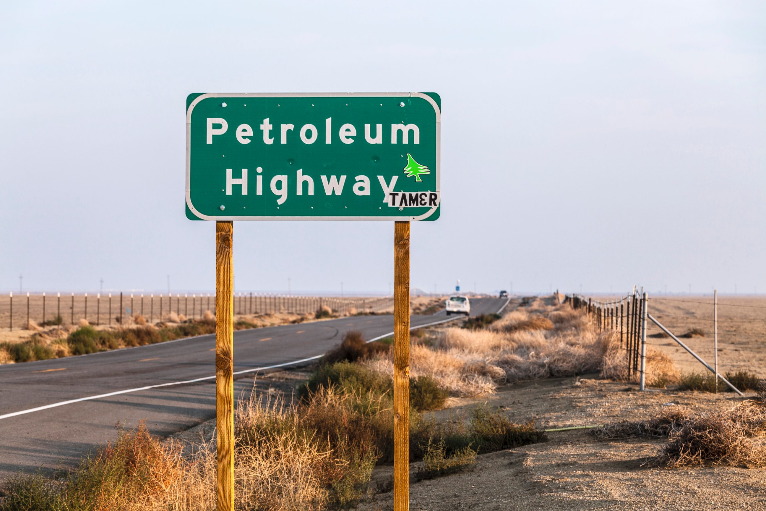 PHOTO: The Petroleum Highway in the San Joaquin Valley, California.