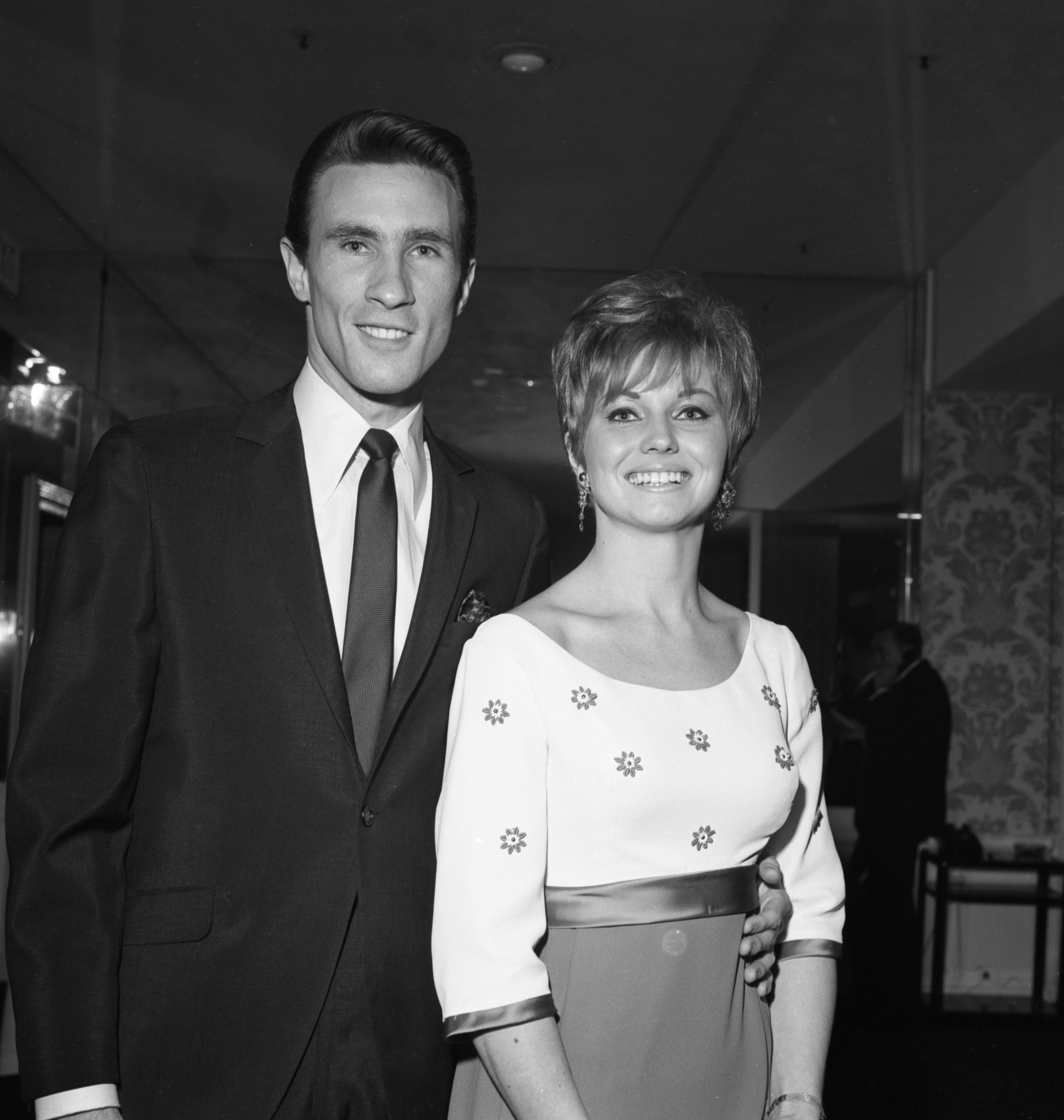 PHOTO: Bill Medley of the band "The Righteous Brothers" attends an event with his wife Karen Klaas in 1969 in Los Angeles. 