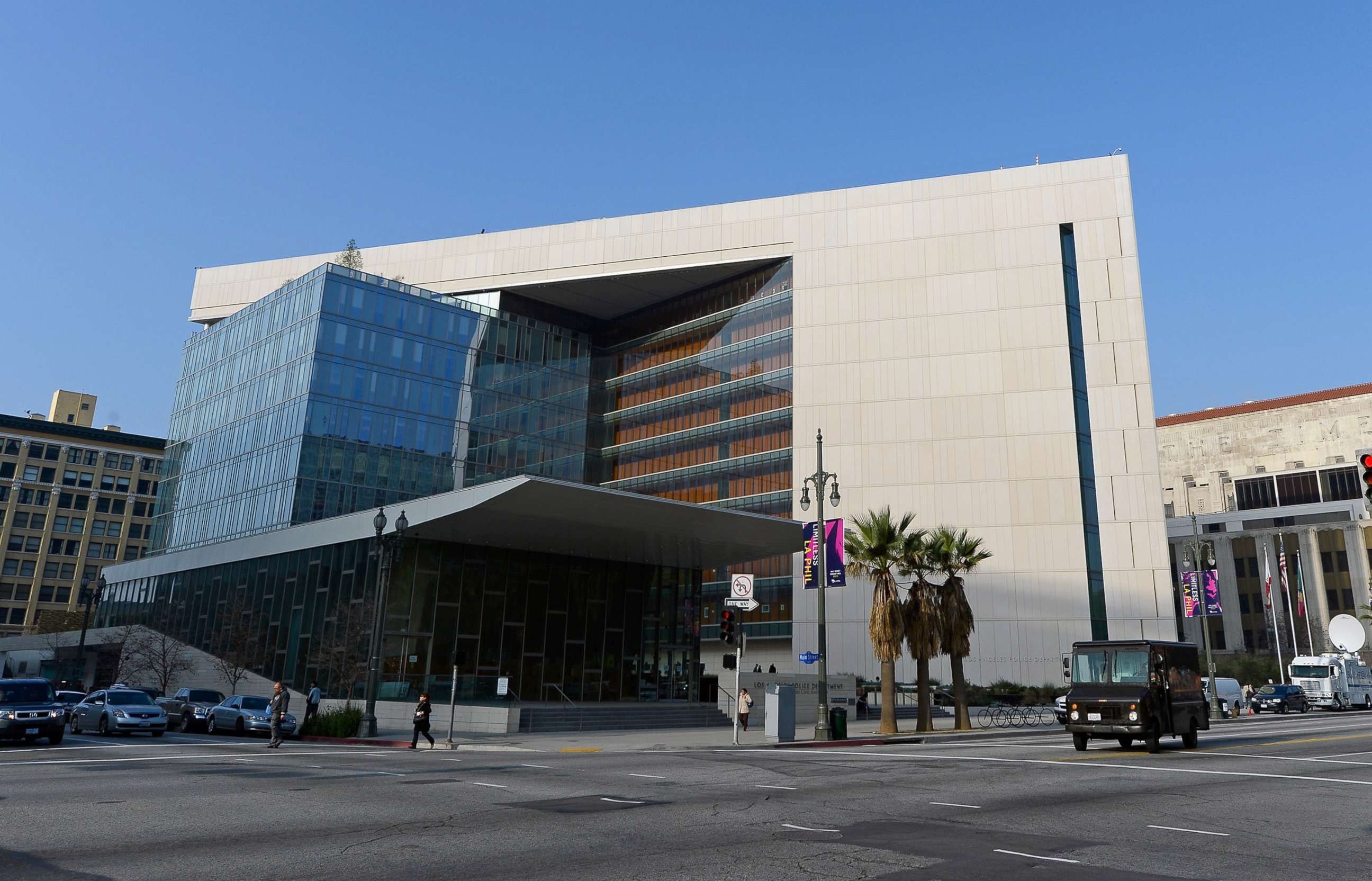 PHOTO: Los Angeles Police Department headquarters is seen in Los Angeles.