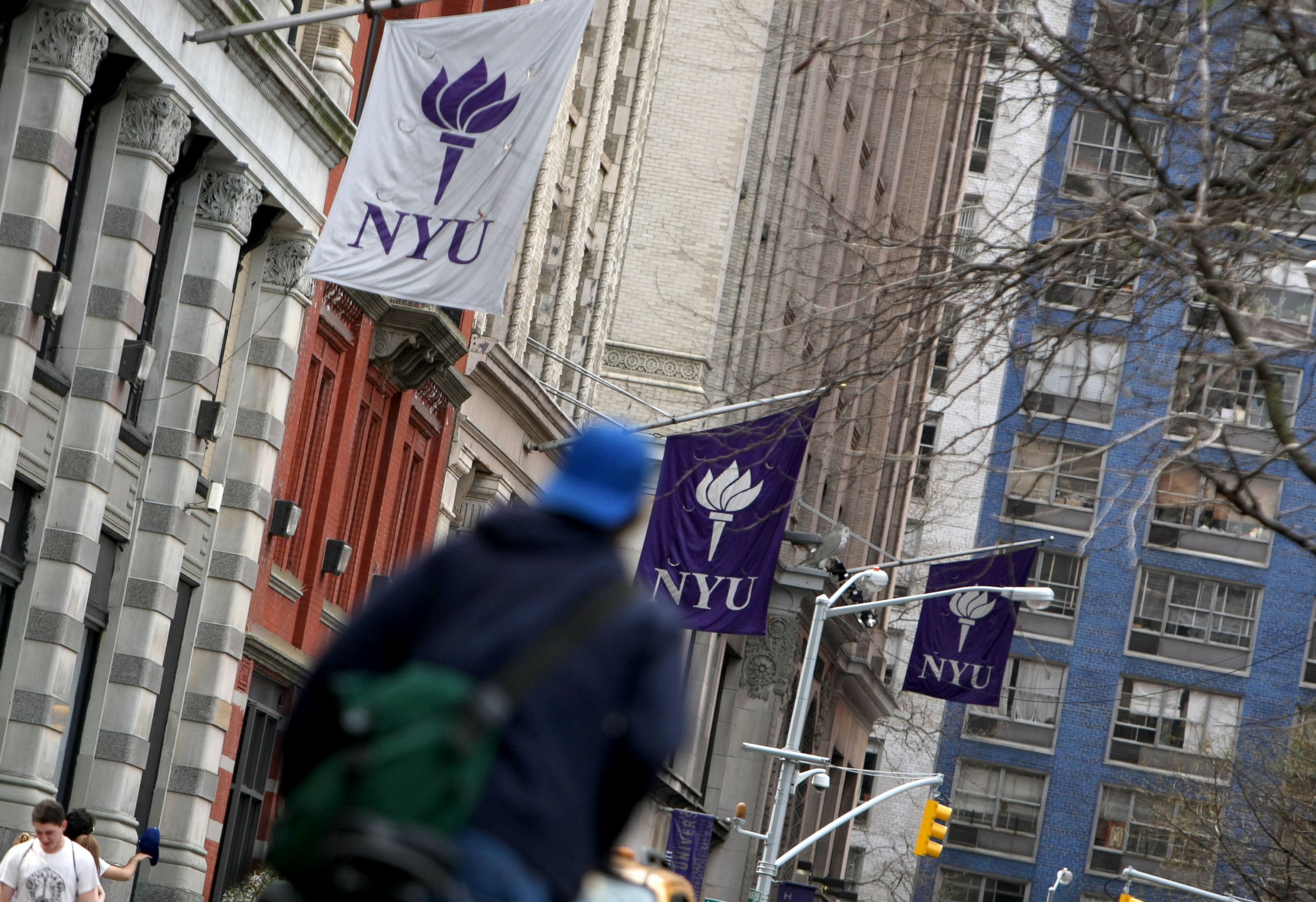 PHOTO: The New York University campus in New York, April 5, 2010.