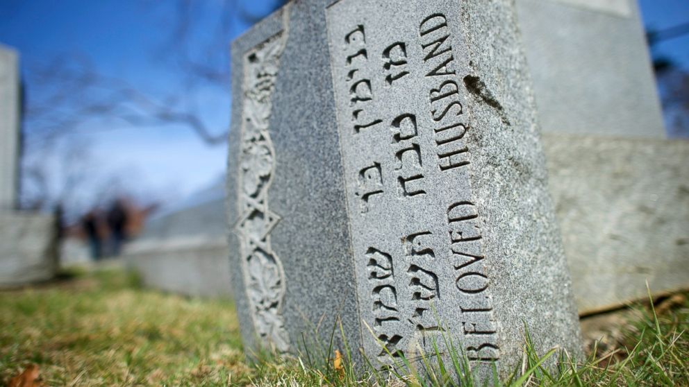 PHOTO: Jewish tombstones lay vandalized at Mount Carmel Cemetery, Feb. 27, 2017, in Philadelphia.