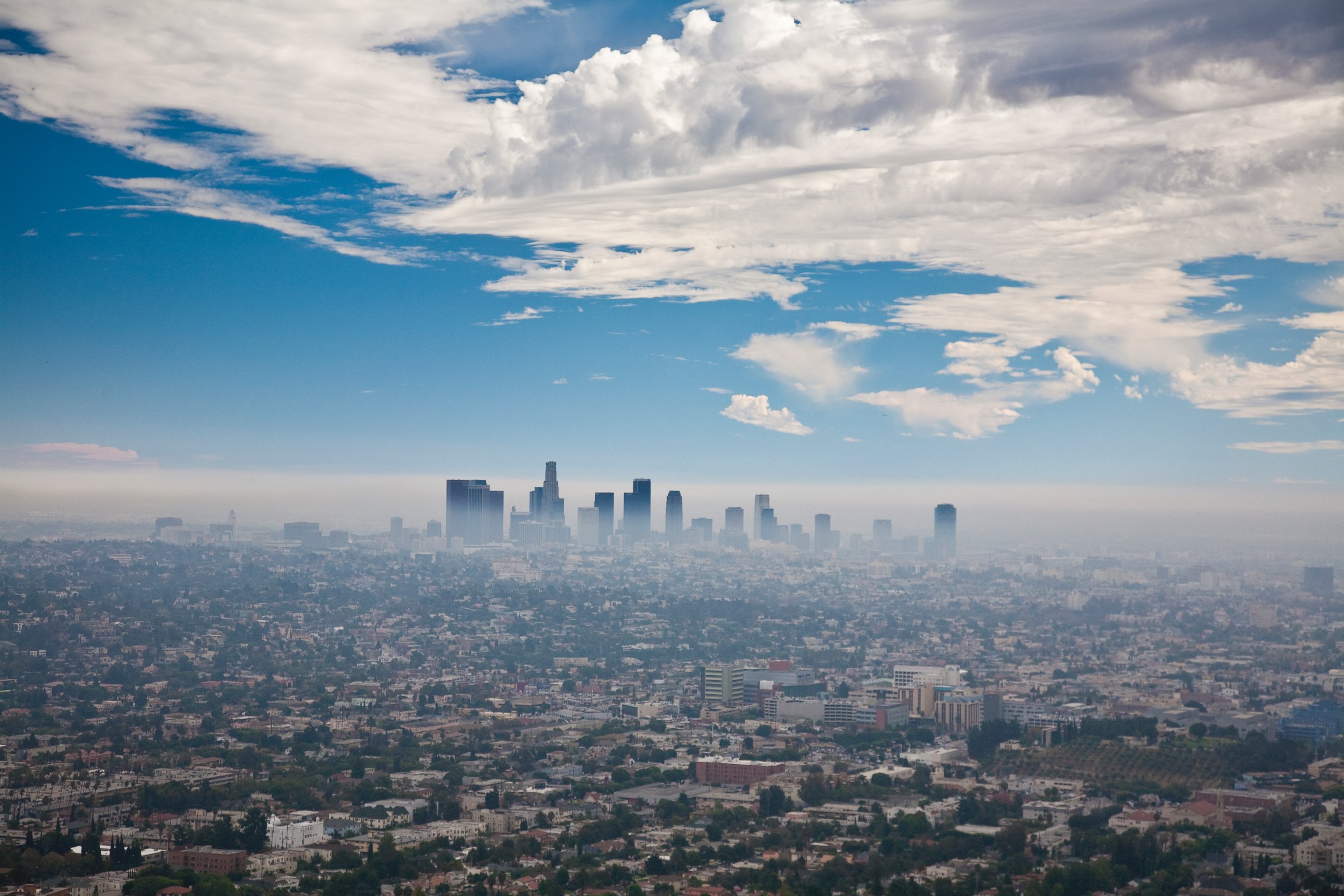 PHOTO: Smog is seen here in Los Angeles.