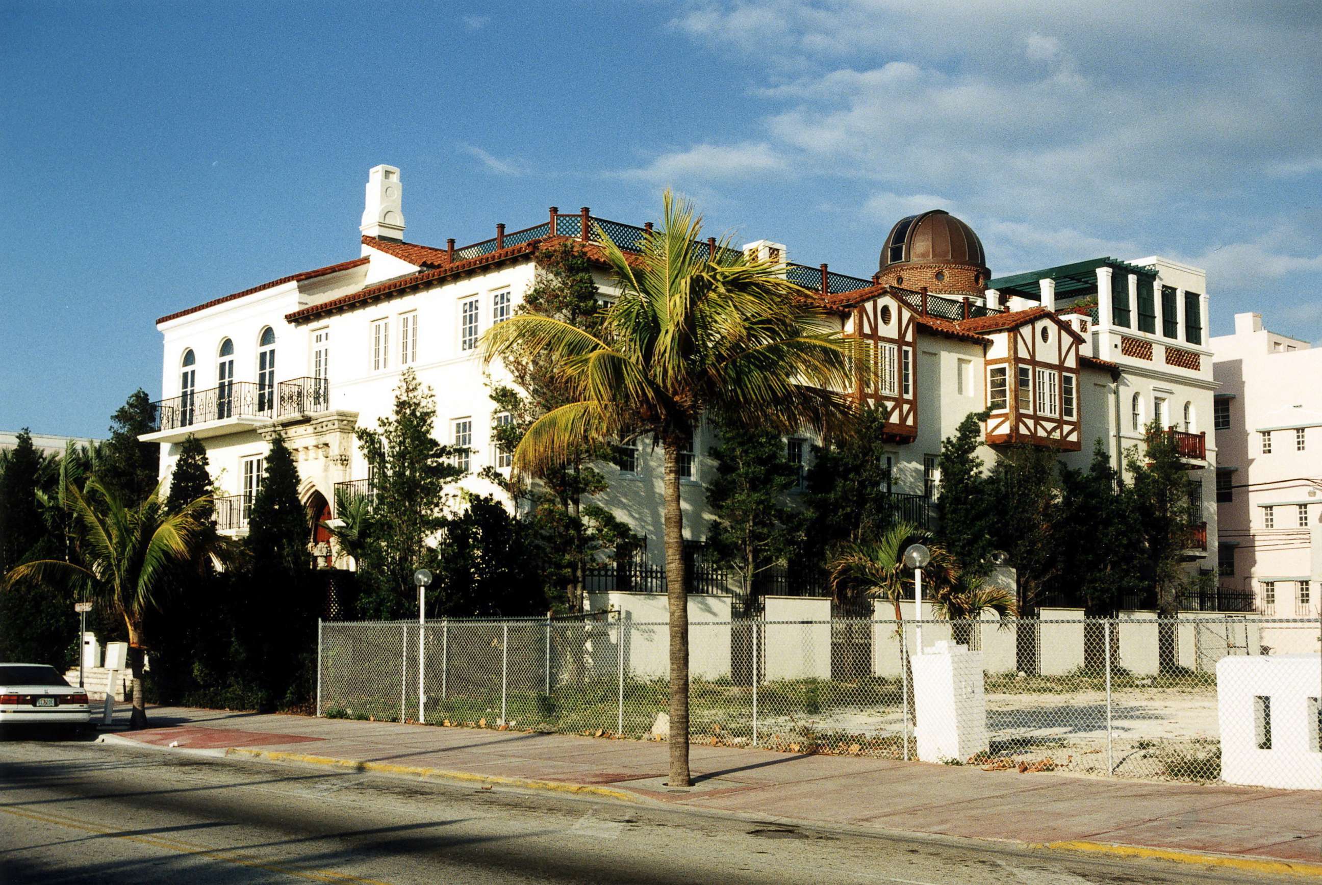 PHOTO: The Miami Beach home of Italian fashion designer Gianni Versace, July 15, 1997, where he was found slain.