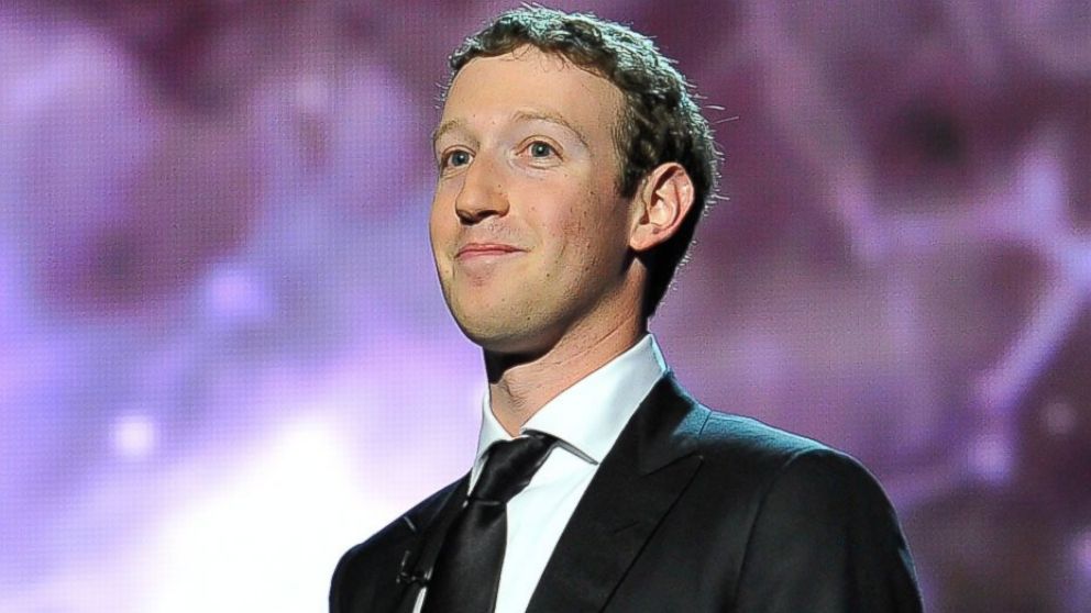 Mark Zuckerberg at the 2014 Breakthrough Prizes Awarded in Fundamental Physics and Life Sciences Ceremony at NASA Ames Research Center, Dec. 12, 2013, in Mountain View, Calif. 