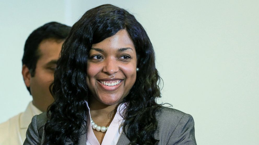 Amber Vinson is seen in this Aug. 1, 2014 file photo in Atlanta.