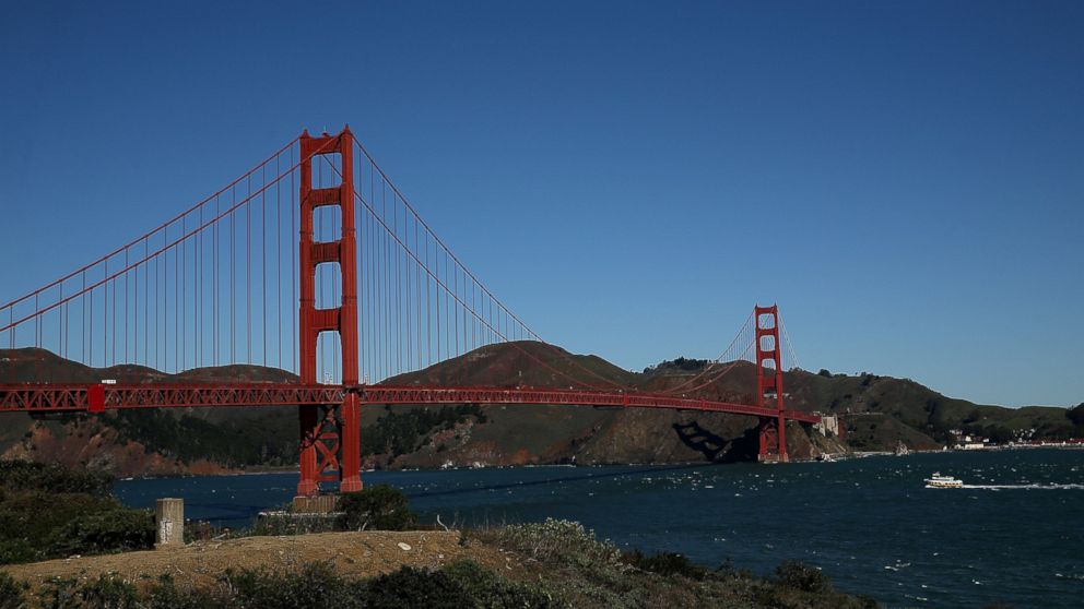 The Golden Gate Bridge stands over San Francisco Bay on March 12, 2014 in San Francisco, California. 