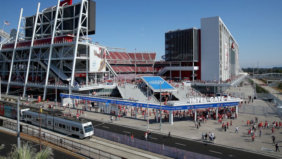 A general view of the exterior of Levi's Stadium is seen prior to the start of the game, Sept. 14, 2014 in Santa Clara, Calif.  